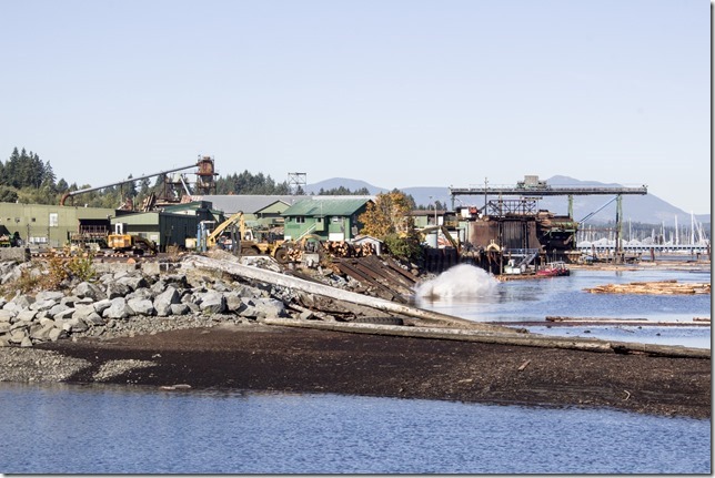 log sort,black and white,Cowichan,forestry,logging,machinery,Ladysmith,time lapse,Vancouver Island,Timber West Ladysmith Dryland Sort,industry,British Columbia