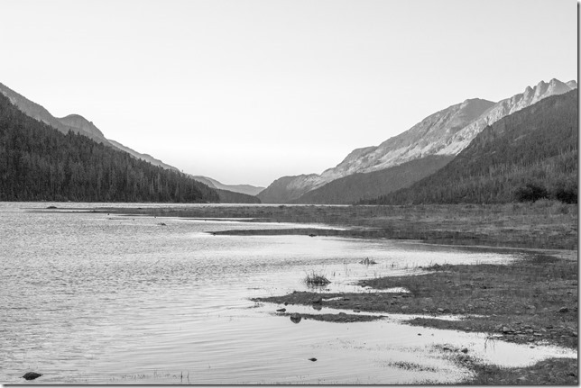 Strathcona Provincial Park,lake,mountain,nature,clouds,Vancouver Island,summer,Buttle Lake,Ralph River