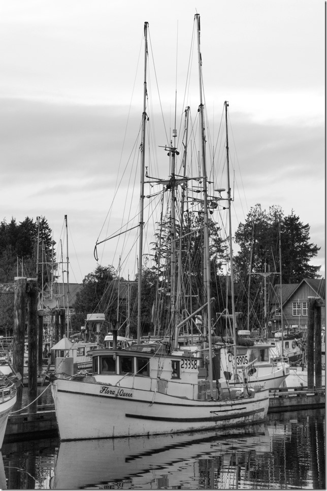 Ucluelet,ships,fishing boats,marina,Flora Queen