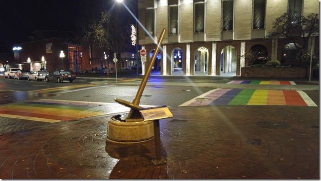 Victoria at night,Victoria,night,pride,rainbow crosswalk,Pandora Street,Broad Street