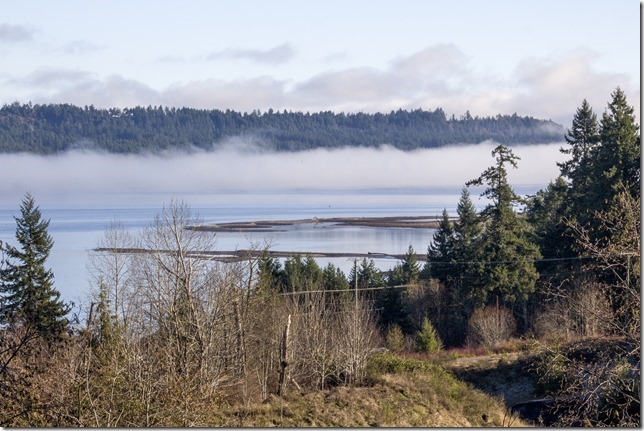 Denman Island,ocean,trees,mountains,nature,Baynes Sound,Gulf Islands,fall,Vancouver Island,fog