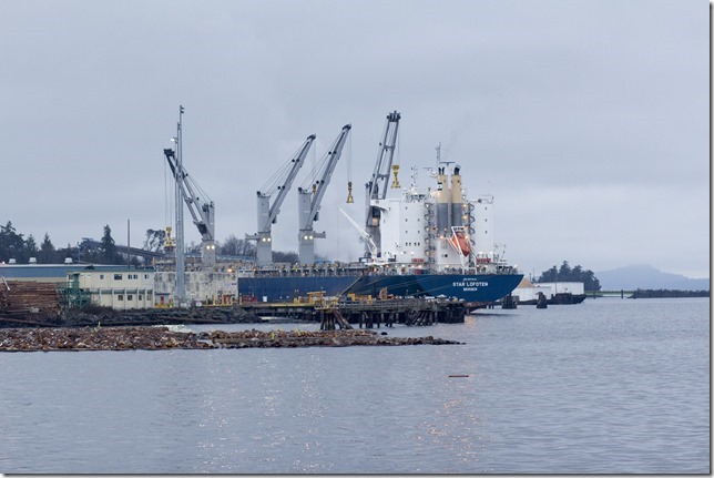 Crofton,ships,Catalyst Paper,forestry,winter,ocean,Star Lofoten,bulk carrier