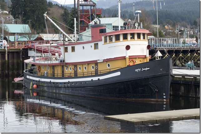 Port Alberni,marina,history,ships,winter,Highway 4,MV Songhee