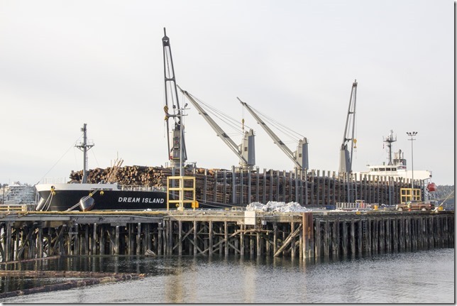 Nanaimo,ships,ocean,log booms,logs,forestry,logging,Nanaimo Assembly Wharf