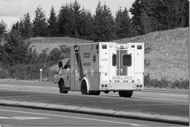 emergency vehicles,accident,ambulance,Highway 19,Horne Lake Road