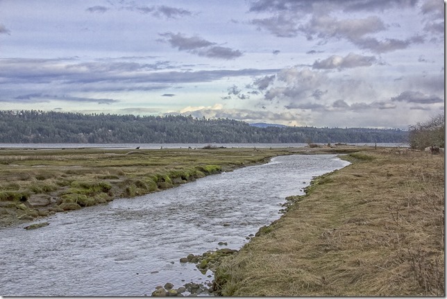nature,spring,ocean,Fanny Bay,Denam Island,Highway 19A,ships,clouds