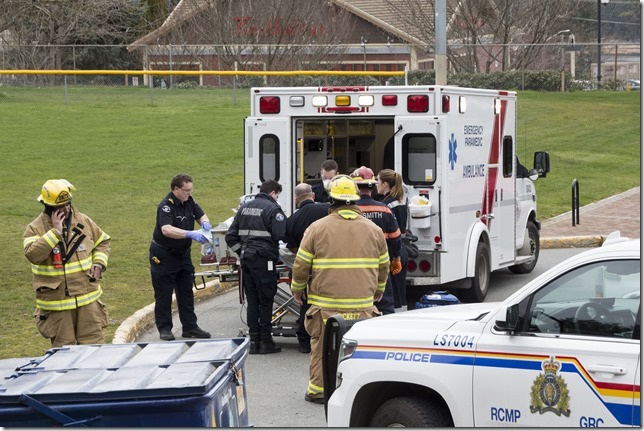 Ladysmith,Highway 1,spring,emergency vehicles,fire truck,RCMP,Ladysmith Fire/Rescue,BC Ambulance
