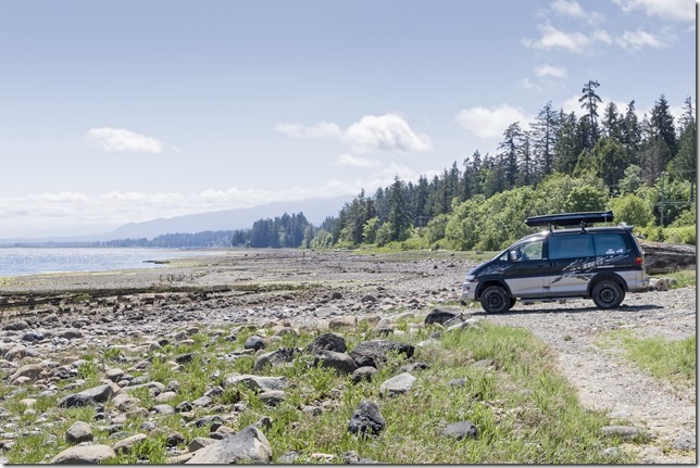 Delica,vehicles,nature,Fanny Bay,Highway 19A,summer