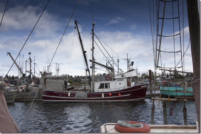 Comox,fisherman's wharf,marina,fish boat,spring,Pacific Baron