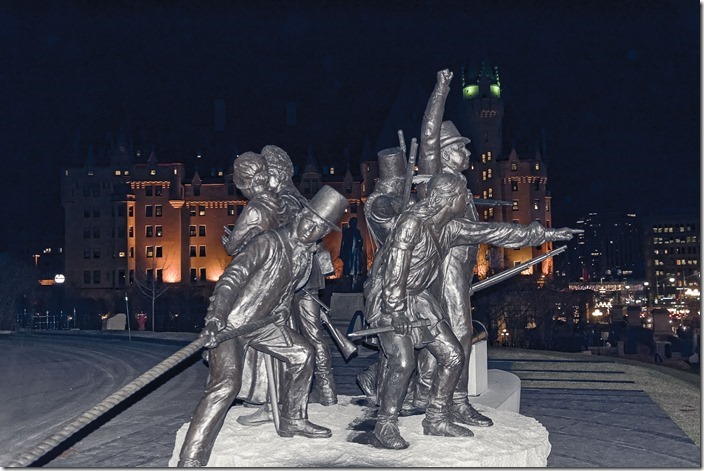 art,statue,War of 1812 monument,Parliament Hill,Ottawa,Ontario,history,snow