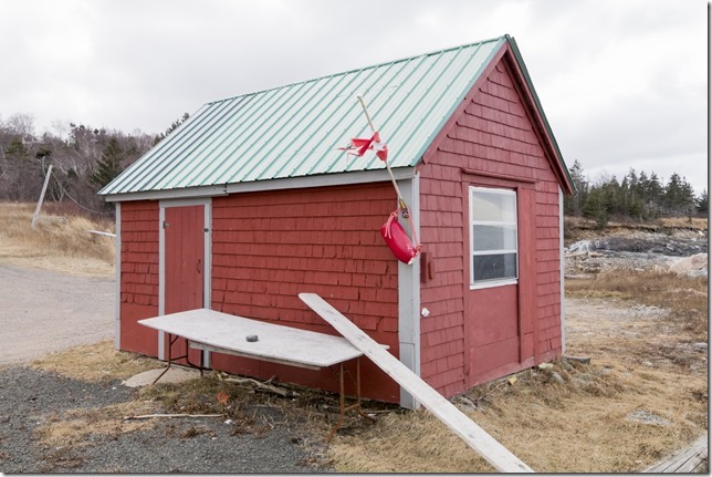 The smoke house and winch shack – Anderson Cove