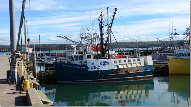 The fishing boat in Julie Anne Joan in Digby