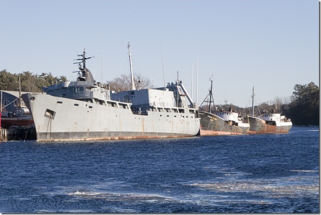 The derelict ships in Bridgewater