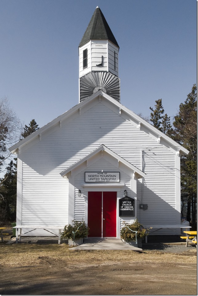 Nova Scotia,Canada,Atlantic Canada,history,church,buildings,United Chrurch,North Mountain United Tapestry