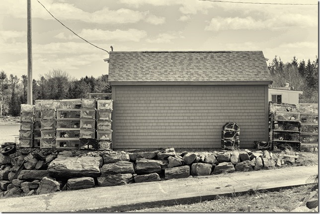 A lobster fishing shed - Bayport, on the Lower South Cove