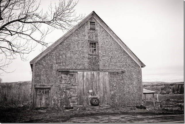 Just an old barn, somewhere west of Nictaux Falls, south of North Williamston, and east of West Paradise.