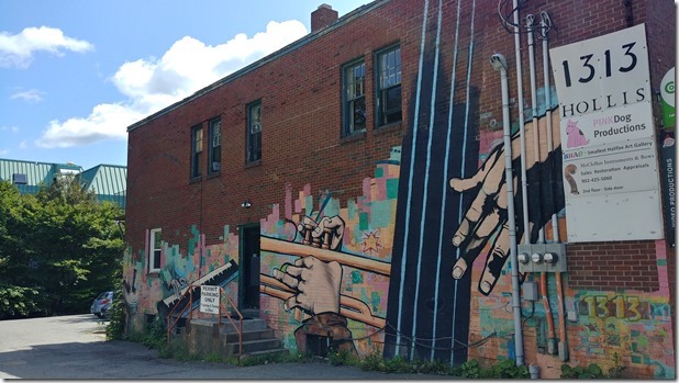 A building size mural at 1313 Hollis Street