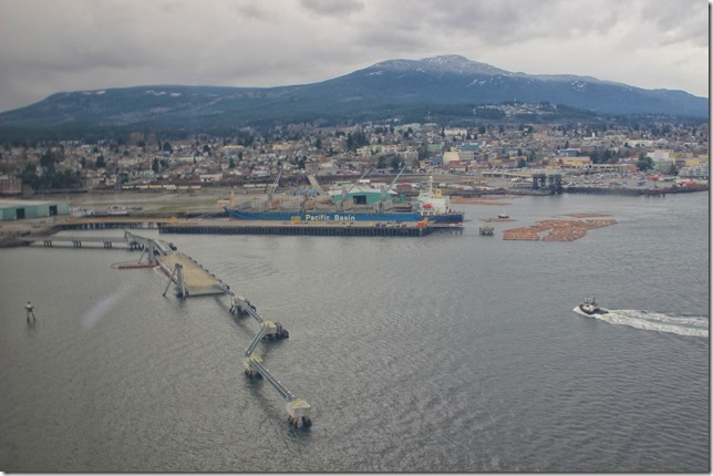 Heading into Helijet&rsquo;s Nanaimo base at the Nanaimo Cruise Ship Terminal